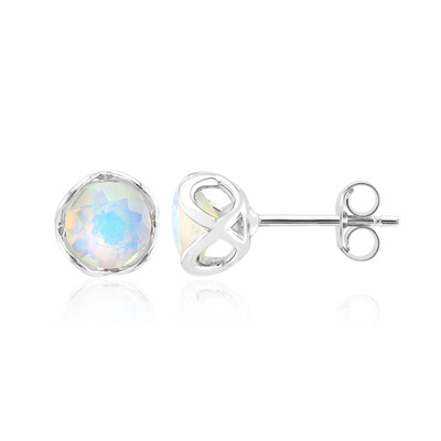 Boucles d'oreilles en argent et Opale Welo