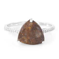 Bague en argent et Quartz Dinosaure