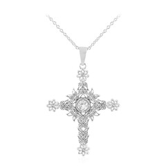 Collier en argent et Topaze blanche