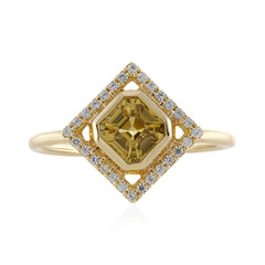 Bague en or et Zircon jaune