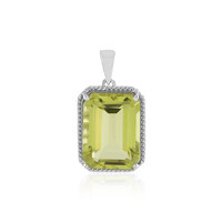 Pendentif en argent et Quartz de l'Ouro Verde