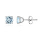 Boucles d'oreilles en argent et Topaze bleu ciel