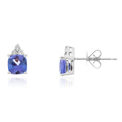 Boucles d'oreilles en or et Tanzanite AAA