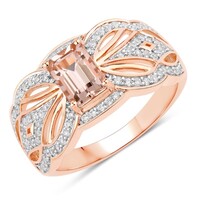 Bague en or et Morganite AAA (SUHANA)