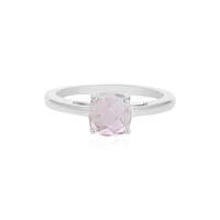 Bague en argent et Améthyste Rose de France