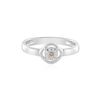 Bague en argent et Diamant champagne I3