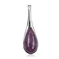 Pendentif en argent et Lépidolite