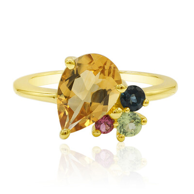 Bague en argent et Citrine