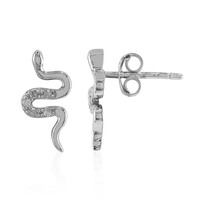 Boucles d'oreilles en argent et Diamant I3 (I)