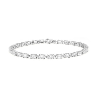 Bracelet en argent et Topaze blanche