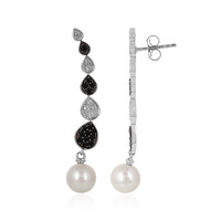 Boucles d'oreilles en argent et Perle de culture d'eau douce