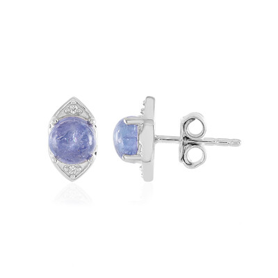 Boucles d'oreilles en argent et Tanzanite