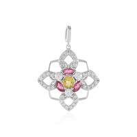 Pendentif en argent et Béryl jaune