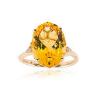 Bague en or et Citrine (Smithsonian)