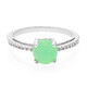 Bague en argent et Chrysoprase impériale