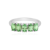 Bague en argent et Grenat Tsavorite