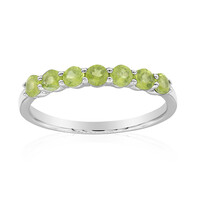 Bague en argent et Vésuvianite