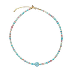 Collier en argent et Larimar