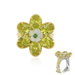 Bague en argent et Quartz de l'Ouro Verde (Gems en Vogue)