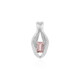 Pendentif en argent et Tourmaline rose (SAELOCANA)