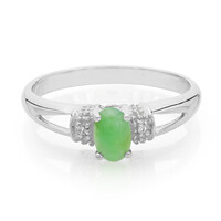 Bague en argent et Chrysoprase impériale