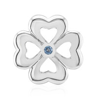 Charm en argent et Topaze bleu Suisse