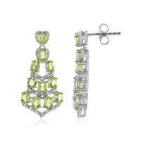 Boucles d'oreilles en argent et Péridot