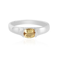 Bague en argent et Béryl jaune