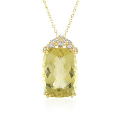 Collier en argent et Quartz de l'Ouro Verde (Gems en Vogue)