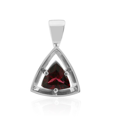 Pendentif en argent et Rhodolite de la Vallée du Rift (Pallanova)