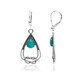 Boucles d'oreilles en argent et Turquoise (Desert Chic)