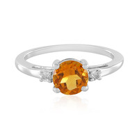 Bague en argent et Citrine