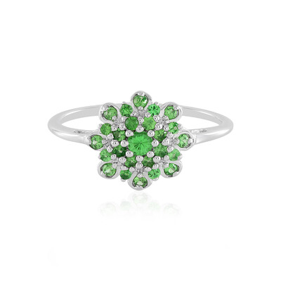 Bague en argent et Grenat Tsavorite