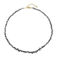 Collier en argent et Diamant noir