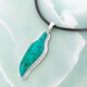 Pendentif en argent et Turquoise bleue de Mohavie (Art of Nature)