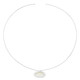 Collier ras du cou (Choker) en argent et Nacre