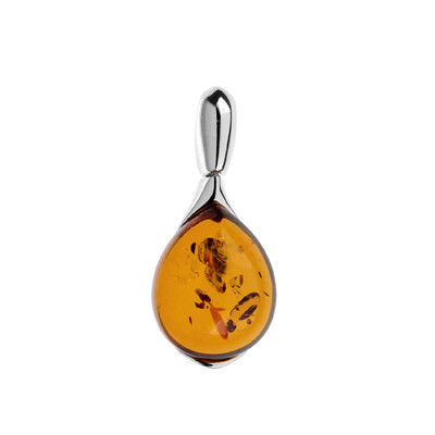 Pendentif en argent et Ambre baltique (dagen)