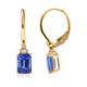 Boucles d'oreilles en or et Tanzanite AAA (CIRARI)