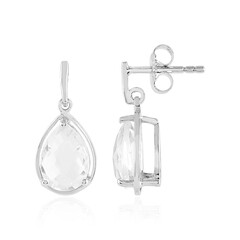 Boucles d'oreilles en argent et Quartz blanc