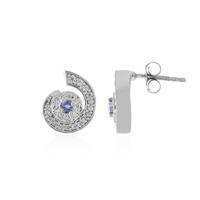 Boucles d'oreilles en argent et Tanzanite