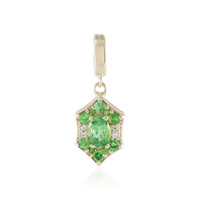 Pendentif en or et Grenat Tsavorite