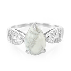 Bague en argent et Howlite