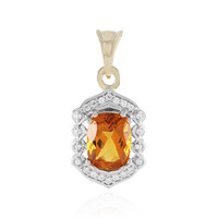 Pendentif en or et Citrine Madère