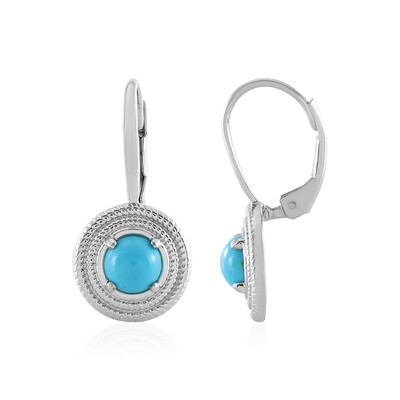 Boucles d'oreilles en argent et Turquoise Sleeping Beauty (Faszination Türkis)