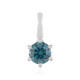 Pendentif en or et Diamant bleu I2