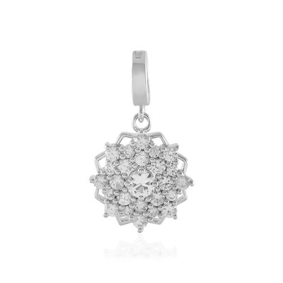 Pendentif en argent et Saphir blanc