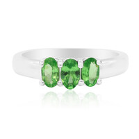 Bague en argent et Grenat Tsavorite