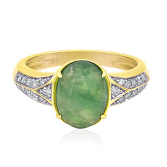 Bague en or et Jadéite Vert Noble