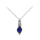 Collier en or et Saphir bleu de Ceylan