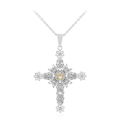 Collier en argent et Citrine